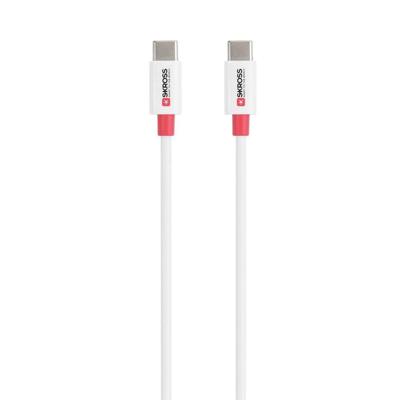 Skross USB-kabel USB 2.0 USB-C stekker, USB-C stekker 2.00 m Wit Rond SKCA0006C-CMULTICN Skross USB-kabel USB 2.0 USB-C stekker, USB-C stekker 2.00 m Wit Rond SKCA0006C-CMULTICN