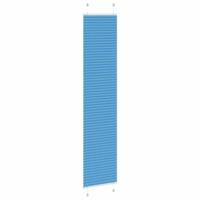 VidaXL Plissé rolgordijn 40x200 cm stofbreedte 39,4 cm polyester blauw - thumbnail