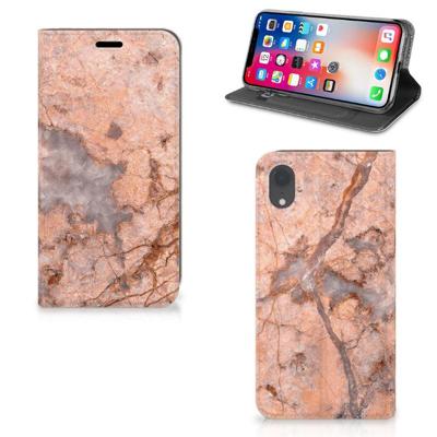 Apple iPhone Xr | Standcase | Marmer Oranje