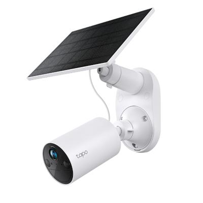 TP-Link Tapo C410 Kit 2K 3MP nachtzicht in kleur oplaadbaar IP65 lokale/cloud-certificaat 110° hoek opslag zonnepaneel meegeleverd draadloze batterij beveiligingscamera-kit