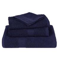 VidaXL Zeepdoekjes 10 st 30x30 cm 360 g/m² 100% katoen marineblauw - thumbnail