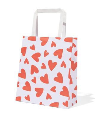 HEMA Cadeautasjes Papier 21x18x8 Hartjes - 6 Stuks