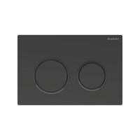 Drukplaat Geberit Omega 20 voor 2-toets Spoeling Zwarte Ringen Mat Zwart - thumbnail
