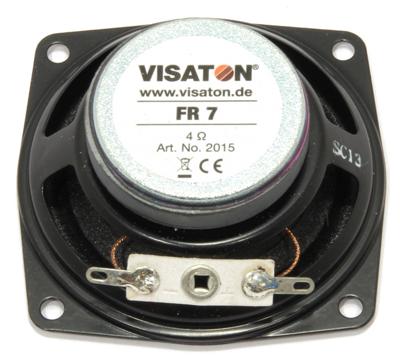 Visaton FR 7 - 4 Ohm 2.5 inch 6.4 cm Breedband-luidspreker 5 W 4 Ω Visaton FR 7 - 4 Ohm 2.5 inch 6.4 cm Breedband-luidspreker 5 W 4 Ω