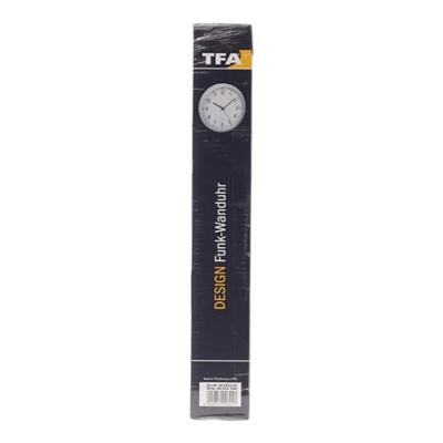 TFA Dostmann 60.3522.02 Wandklok Zendergestuurd 30 cm x 43 mm Zilver
