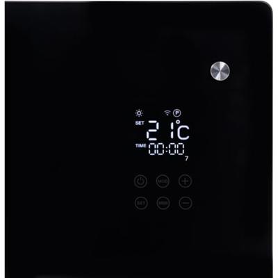 Convector Verwarming Eurom Alutherm Verre 1500W Voor in de Badkamer met Wi-Fi en Glazen Behuizing Zwart - thumbnail