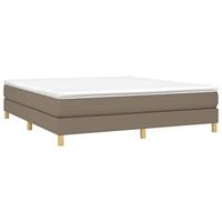 Boxspring bed stof taupe 160x200 cm - thumbnail