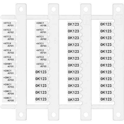 Finder 060.48 Markeerlabel Wit 48 stuk(s)