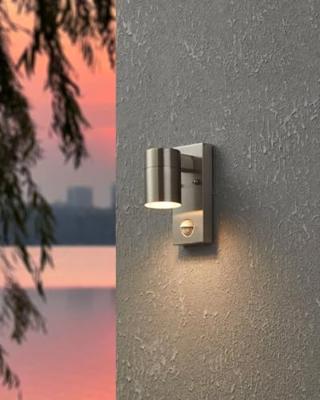 Eglo RVS muurspotRiga 5 met sensor - 99569
