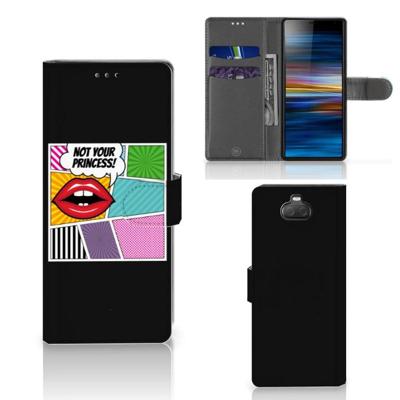 Sony Xperia 10 Wallet Case met Pasjes Popart Princess Sony Xperia 10 Wallet Case met Pasjes Popart Princess