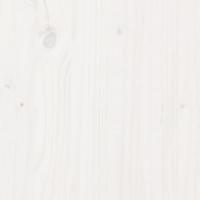 Bedframe zonder matras massief grenenhout wit 75x190 cm - thumbnail