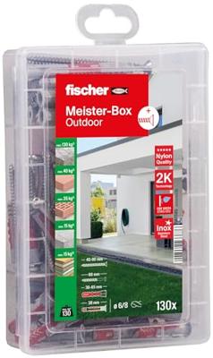 Fischer 561385 Assortimentsdoos pluggen 130 onderdelen