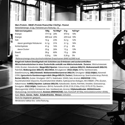 M&M's Hi Protein Bar 12repen Peanut - thumbnail