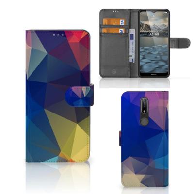 Nokia 2.4 | Book Case | Polygon Dark