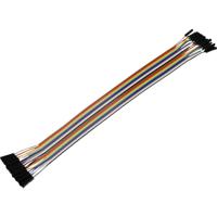 Joy-it RB-CB5-025 Jumperkabel Raspberry Pi®, Banana Pi, Arduino [20x Draadbrug-bus - 20x Draadbrug-bus] 25.00 cm Bont - thumbnail