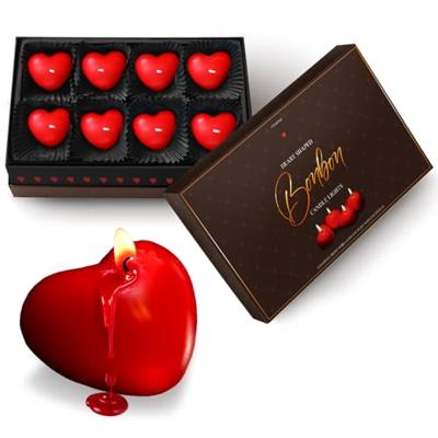Heart-Shaped Bonbon Candle lights - thumbnail