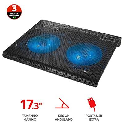 Trust Azul Laptopstandaard met Ventilator tot 17,3 Inch Blauw - thumbnail