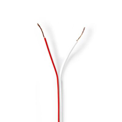 Nedis CAGW0500WT1000 Speaker-kabel 2x 0,50 Mm2 100 M Folieverpakking Wit Nedis CAGW0500WT1000 Speaker-kabel 2x 0,50 Mm2 100 M Folieverpakking Wit