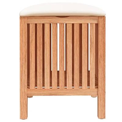 VidaXL Badkamerkruk 40,5x40x52 cm massief walnotenhout
