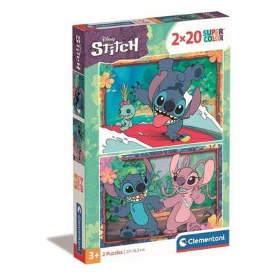 Clementoni legpuzzel super color disney stitch, 2x20st.