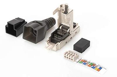 Digitus DN-93631-2 RJ45-inbouwmodule Module-steekprofiel CAT 6A 2 stuk(s) Digitus DN-93631-2 RJ45-inbouwmodule Module-steekprofiel CAT 6A 2 stuk(s)