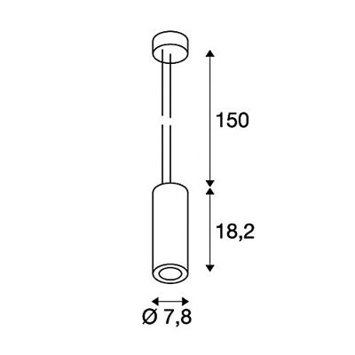 SLV 133121 LED-hanglamp 12 W Wit