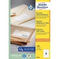 Etiket avery lr3427-100 105x74 recycled wit 800st - thumbnail