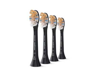 Opzetborstel Philips Zwart 4 Stuks - thumbnail