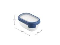 Curver grand chef vershoudbak rechthoek 0.5l transparant/donkerblauw - thumbnail