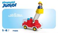 Playmobil 71683 Junior Brandweerwagen met Ladder - thumbnail