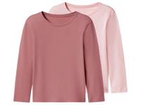 lupilu Set van 2 kinder longsleeves (Lichtroze/roze, 122/128) - thumbnail