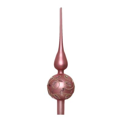 Piek glas d8h31cm velours roze a3 KSD - Ksd Piek glas d8h31cm velours roze a3 KSD - Ksd