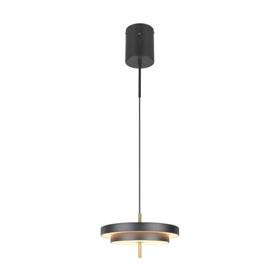 Trio Design hanglampKeaton zwart met goud Ø 40cm - 340219180