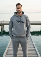 Indigo Denim - Joggingpak Heren - Lichtgrijs - thumbnail