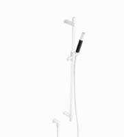 Glijstangset Hotbath Cobber Met Wandaansluitbocht En Handdouche Mat Wit - thumbnail