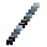 Björn Borg 12-pack boxershorts - groen/blauw/zwart - thumbnail