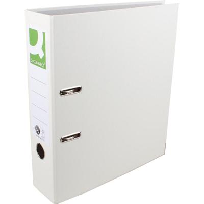 Q-CONNECT ordner, voor ft A4, uit Recycolor papier, rug van 8 cm, wit