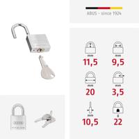 ABUS Hangslot 64Ti/20 Ka 6206 - 64TI/20 KA 6206 - 64TI/20 KA 6206 - thumbnail