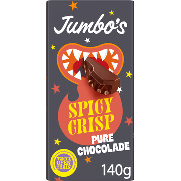 Jumbo&apos;s Pure Chocolade Spicy Crisp Limited Edition 140 g