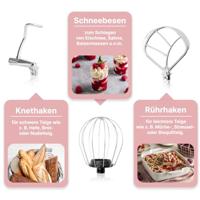 Clatronic KM 3711 keukenmachine 1100 W 5 l Roze - thumbnail