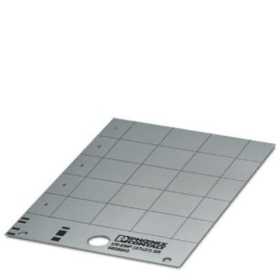 Phoenix Contact 0828779 US-EMP (27X27) Apparaatmarkering Montagemethode: Vastklemmen Markeringsvlak: 27 x 27 mm Wit Aantal markeringen: 150 10 katernen