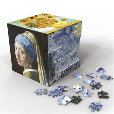 3D Puzzel - EDUCA - Cube Art - 216 Stukken - 6 Puzzels van 36 Stukken - Leuke Uitdaging 8 Jaar + (20123)