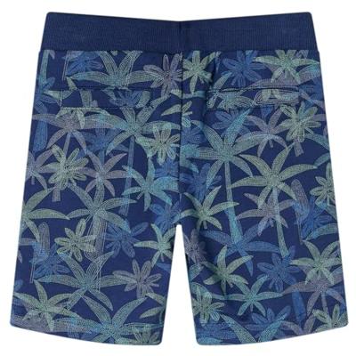 Kindershorts met trekkoord 116 marineblauw - thumbnail