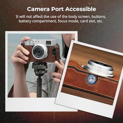 SmallRig Leren halfcase set voor Fujifilm X100VI (bruin) 4699