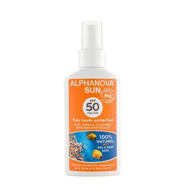 Alphanova Sun Sun spray vegan SPF50 125 Gram