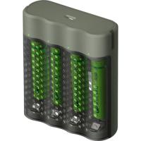 GP M451 USB batterijlader + 4x ReCyko AAA 960mAh batterijen - thumbnail