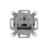 Netwerkaansluiting cat6A 1 x 8 polig RJ45 met inzetplaat Gira E2 zwart - thumbnail