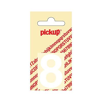 Plakcijfer Helvetica 40 mm Sticker witte cijfer 8 Pickup - Pickup Plakcijfer Helvetica 40 mm Sticker witte cijfer 8 Pickup - Pickup
