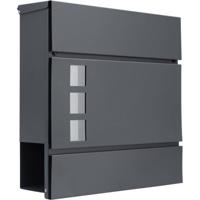 Designerbrievenbus met Inkijkraam - Antraciet - thumbnail