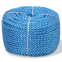 VidaXL Touw gedraaid 16 mm 250 m polypropyleen blauw - thumbnail